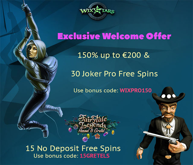 Exclusive offer at Wixstars Casino