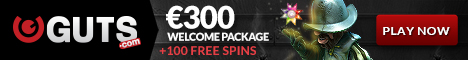 Guts Casino 100 free spins