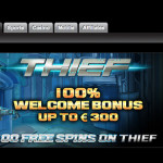 100 Netent Free Spins on Thief RE-ACTIVATED at 377bet Casino