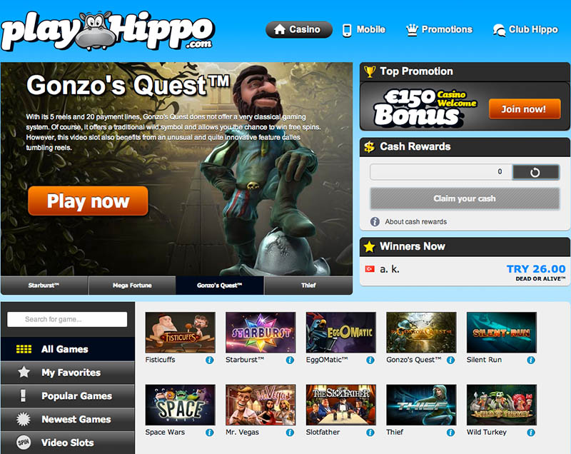 play hippo casino