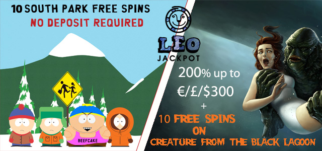 10 South Park Free Spins No deposit needed