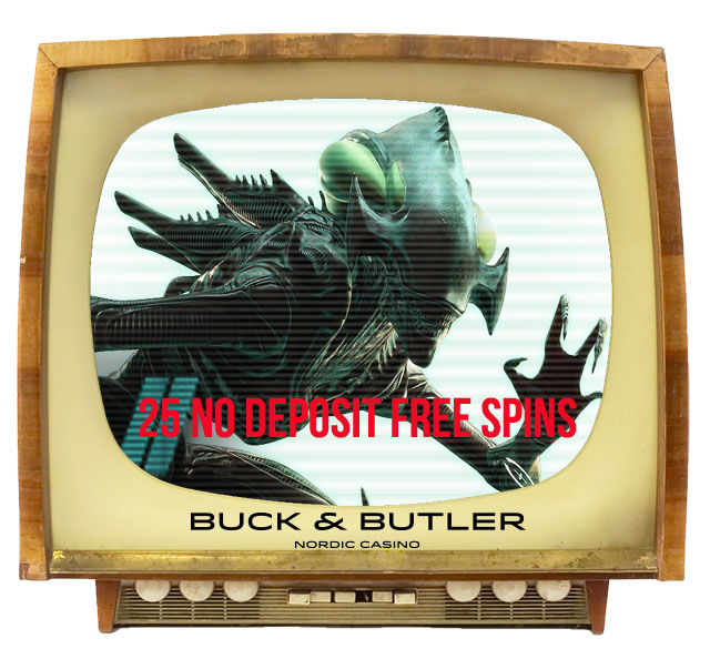 Buck and Butler 25 No Deposit Free Spins on Aliens