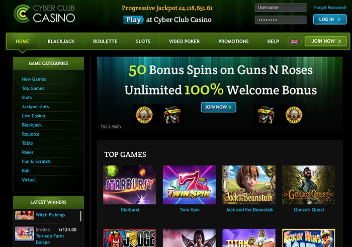 cyberclubcasino-homepage