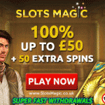 Get free spins for a whole year at SlotsMagic Casino + 100% Bonus & 50 Book of Dead Free Spins