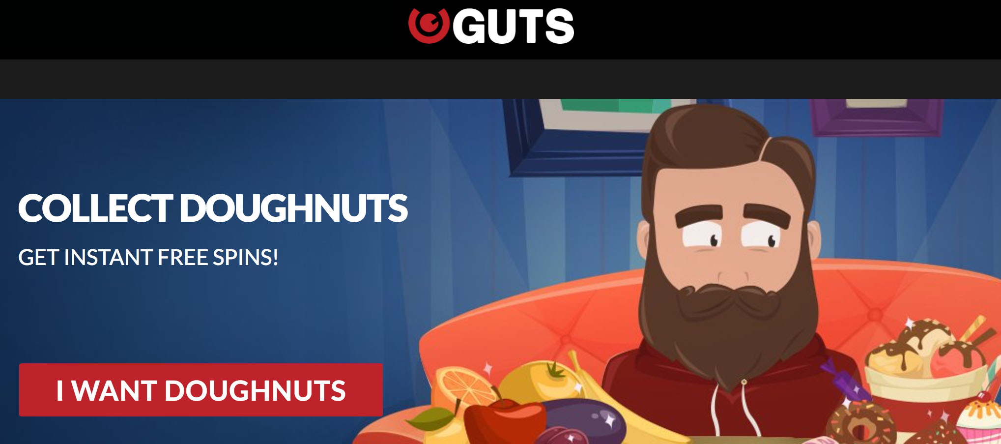 GUTS CASINO - Collect Doughnuts get free spins
