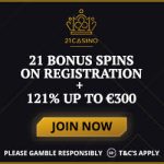 Get your £/$/€21 FREE Bonus No Deposit at 21 Casino