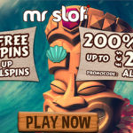 NEW MR SLOT APRIL OFFER! Get 50 No Deposit Free Spins on Aloha! Cluster Pays + 200% bonus up to €/£/$200. Special bonus codes available NOW!